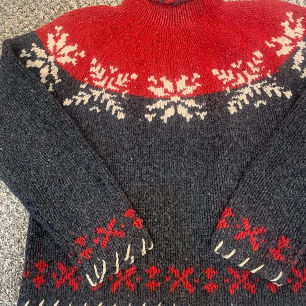 Woolrich Vintage Wool Chunky Mock Neck Nordic Sweater - Picture 11 of 11